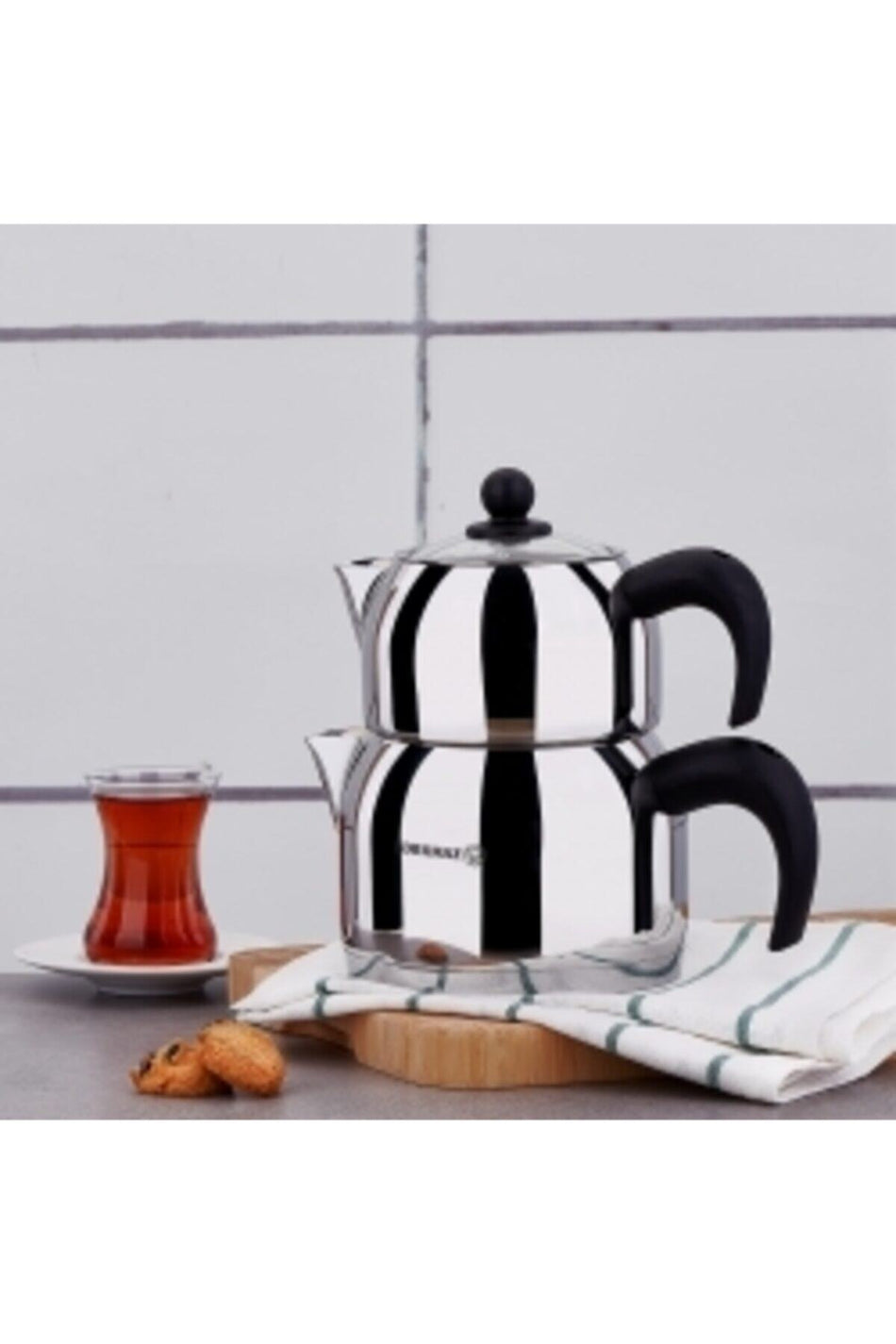 KORKMAZ A070 Orbit Midi Teapot Set 1.5 lt - MALLTURK