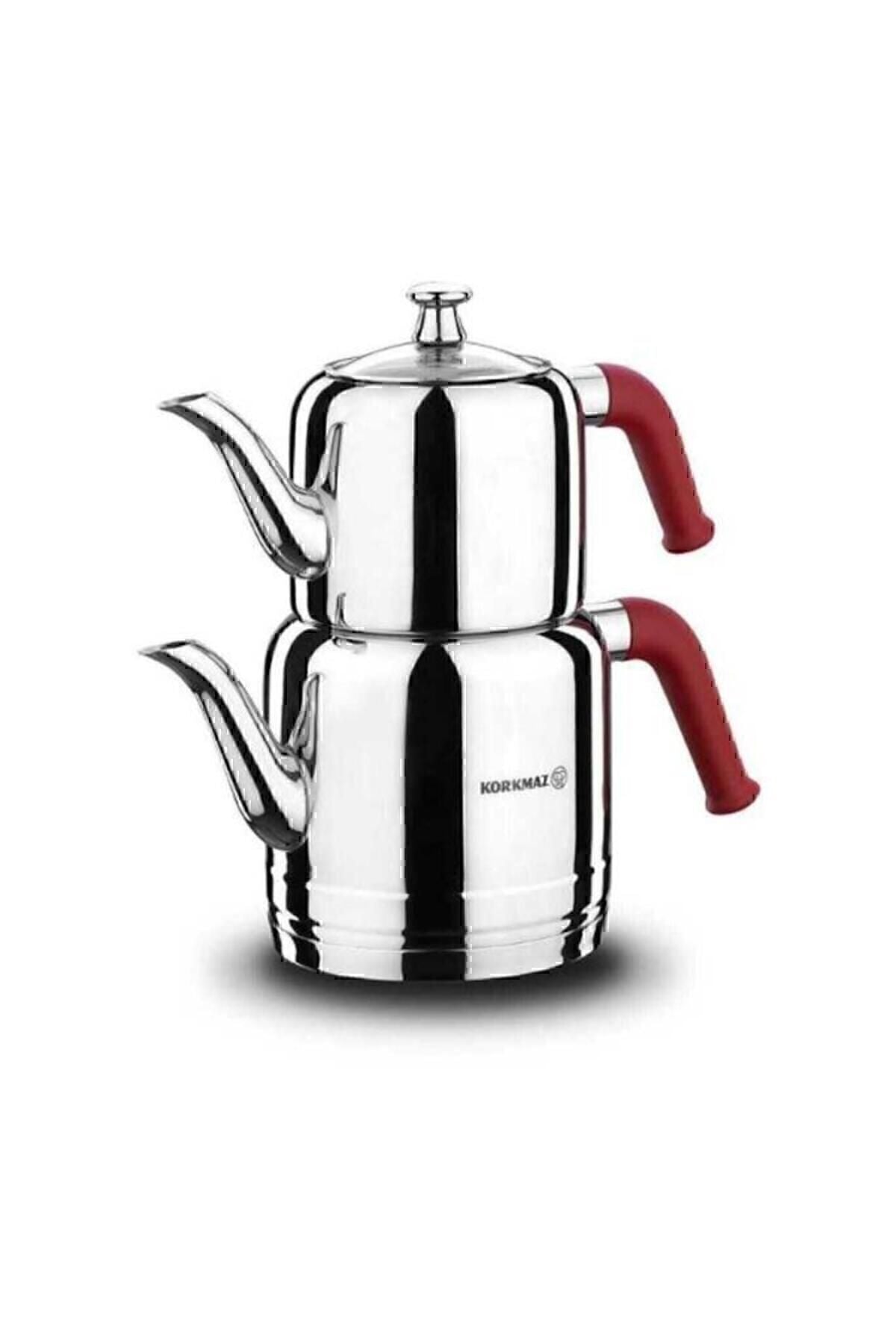 KORKMAZ KOR A189 Riva Red Teapot 1.1/1.9 L - MALLTURK
