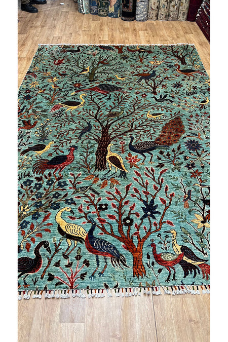 Turkmen Rug Hand-Woven Afghan Rug