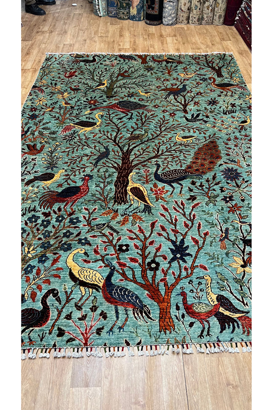 Turkmen Rug Hand-Woven Afghan Rug