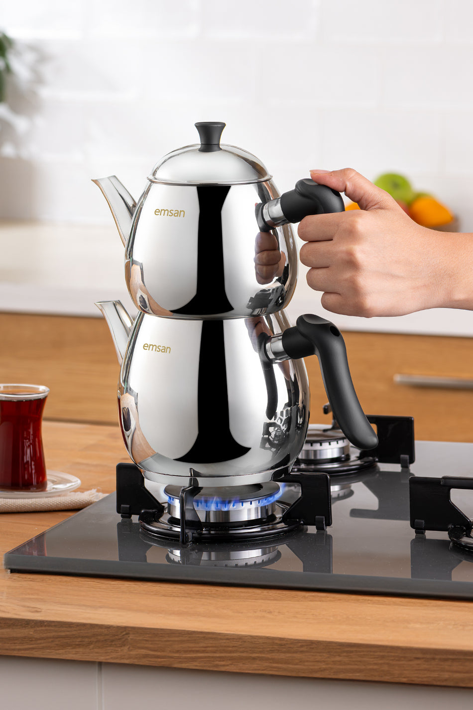 Emsan Damla Midi Teapot - MALLTURK