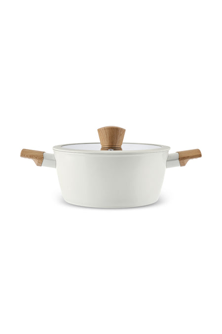 Karaca x Refika Swiss Crystal Almond 0 Yag Ile Nonstick Induction Compatible Pot - MALLTURK