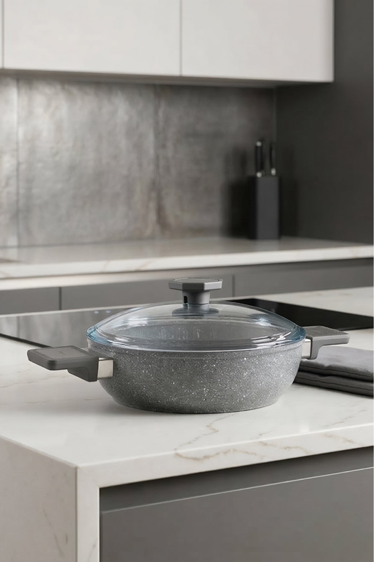 Aryildiz Vortex Granitium 7 Piece Cookware Set