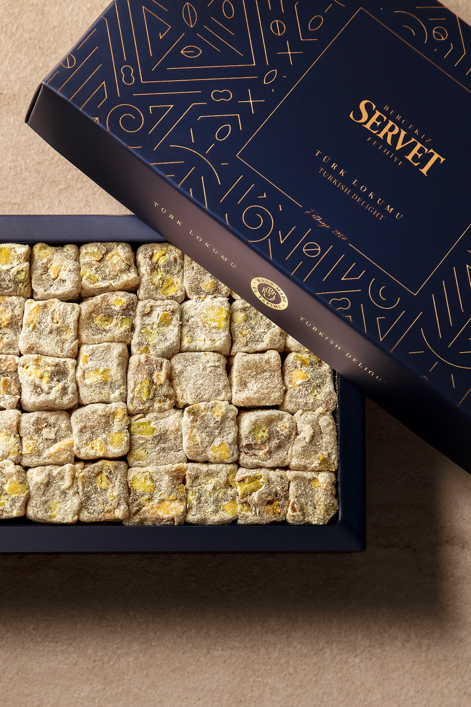 Servet Pistachio Double Roasted Turkish Delight 500 g - MALLTURK