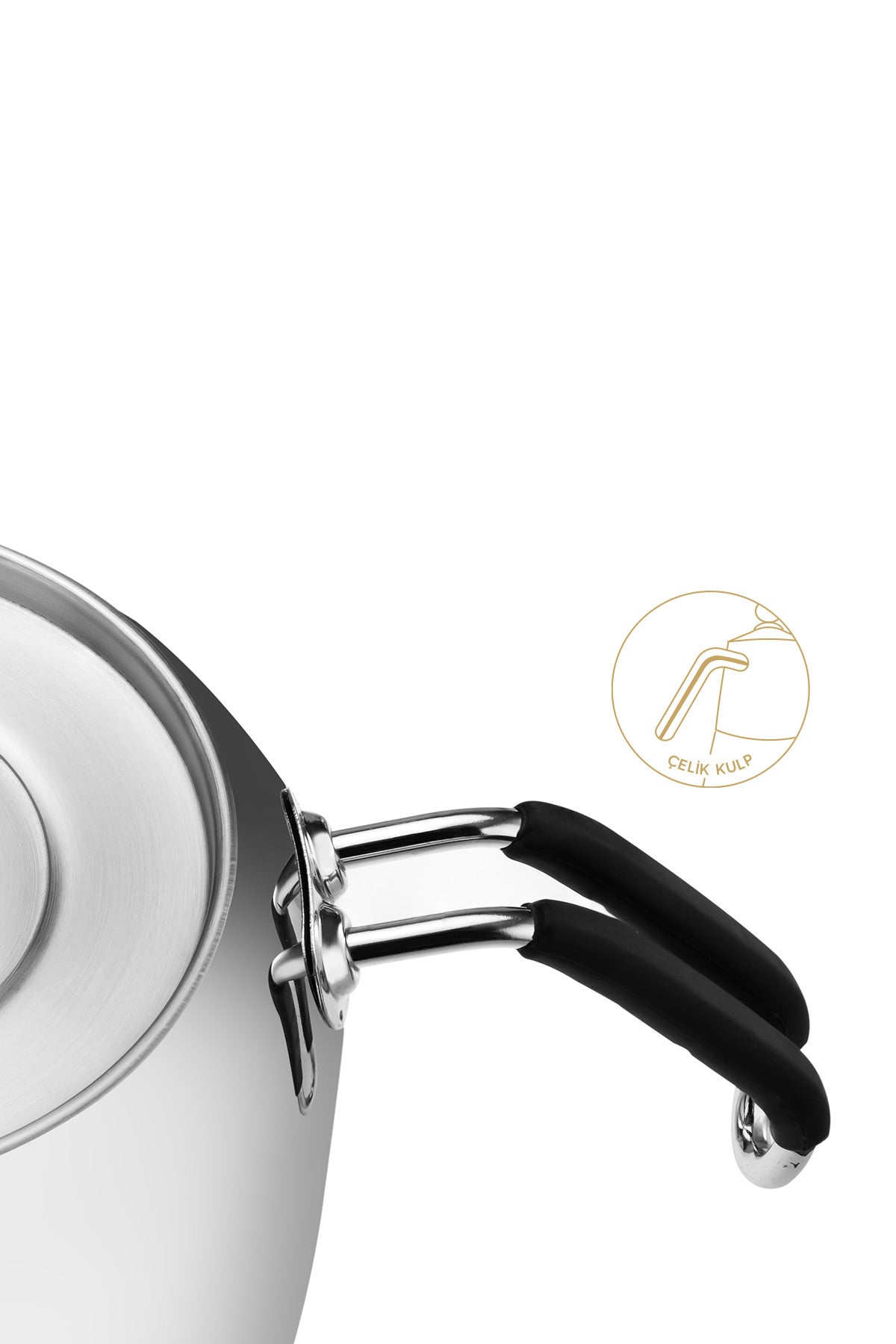 Nehir Modern Maxi Large Size Stainless Steel 1.6-2.5 Lt. Teapot Set - MALLTURK