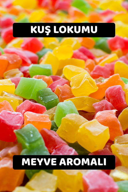 Ari lokumlari 1978 Mini Turkish Delight 1kg Strawberry Flavored limon muz portakal - MALLTURK