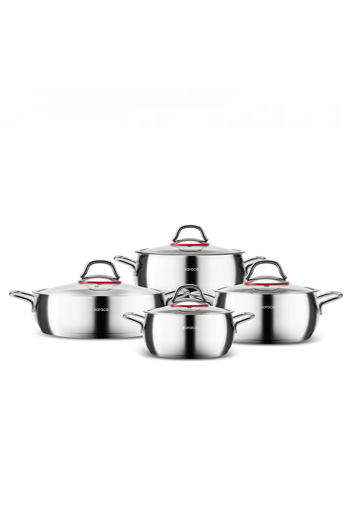 Karaca Emirgan Induction Compatible 8 Piece Cookware Set - MALLTURK
