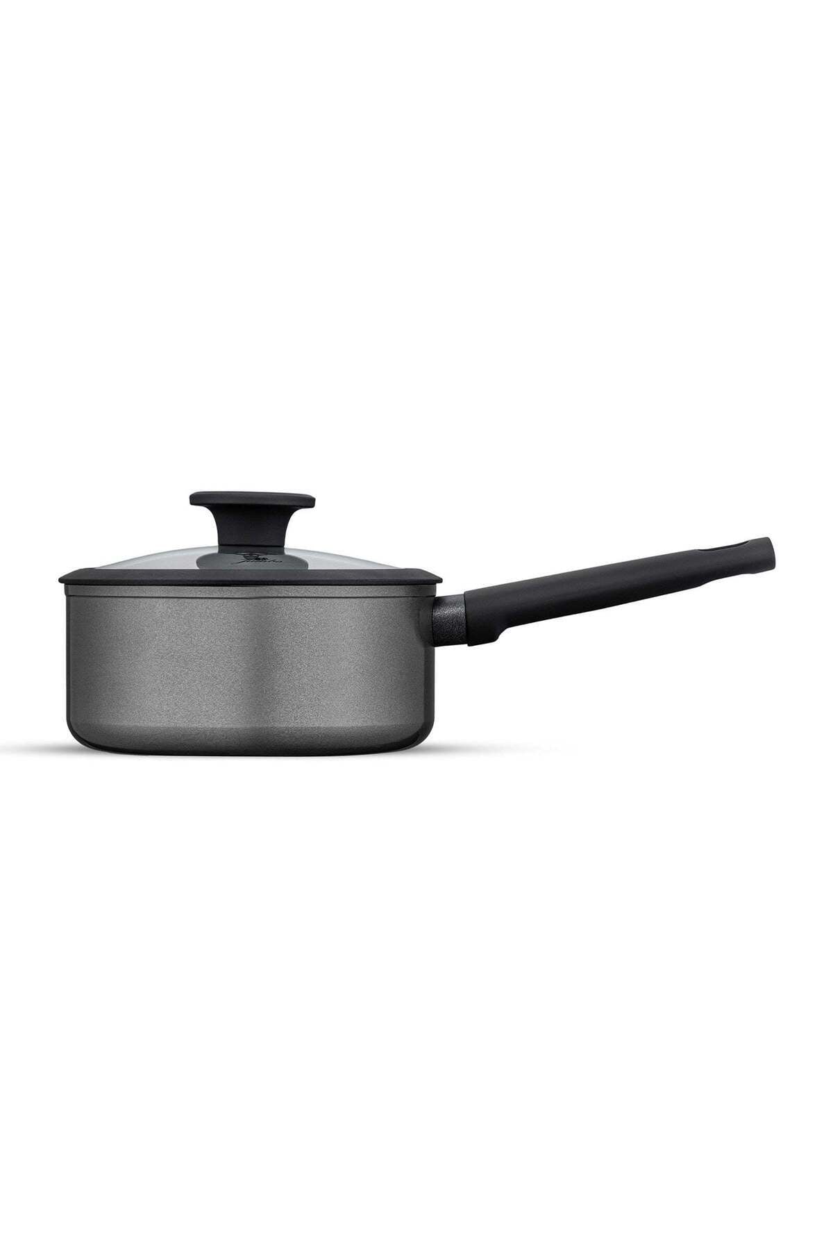 Jumbo Toledo Swiss Crystal Grey Induction Compatible Cookware Set 7 Piece - MALLTURK