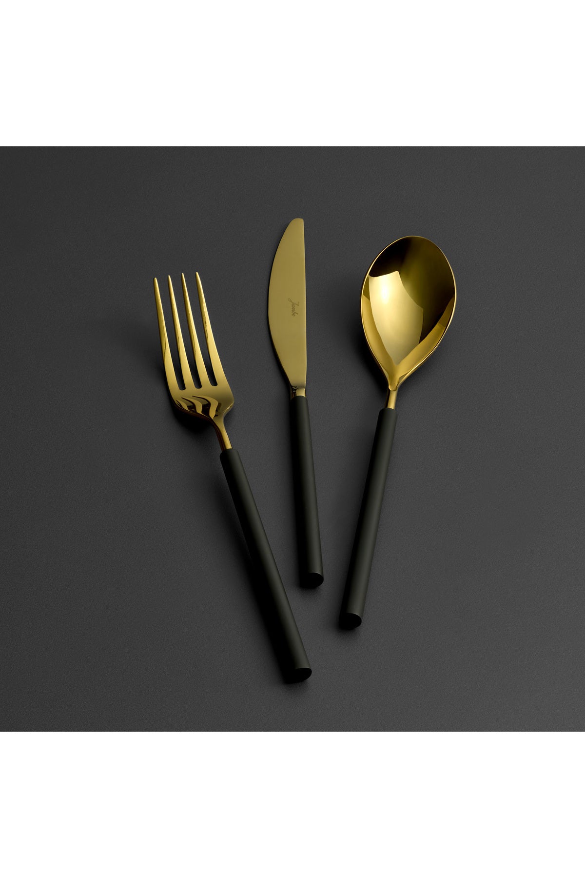 Jumbo 6000 roller titanyum gold 84 Piece 12 Place Setting Flatware Set 500 01 02 1957 - MALLTURK