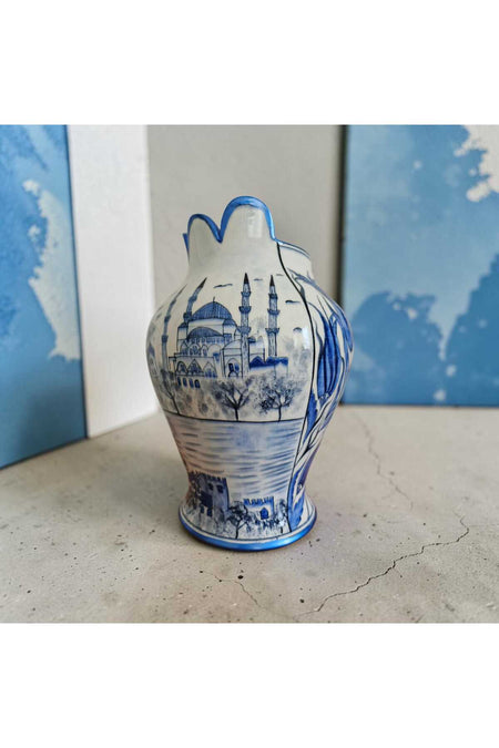 Sema Cini Handmade Ceramic 30 cm Vase - MALLTURK
