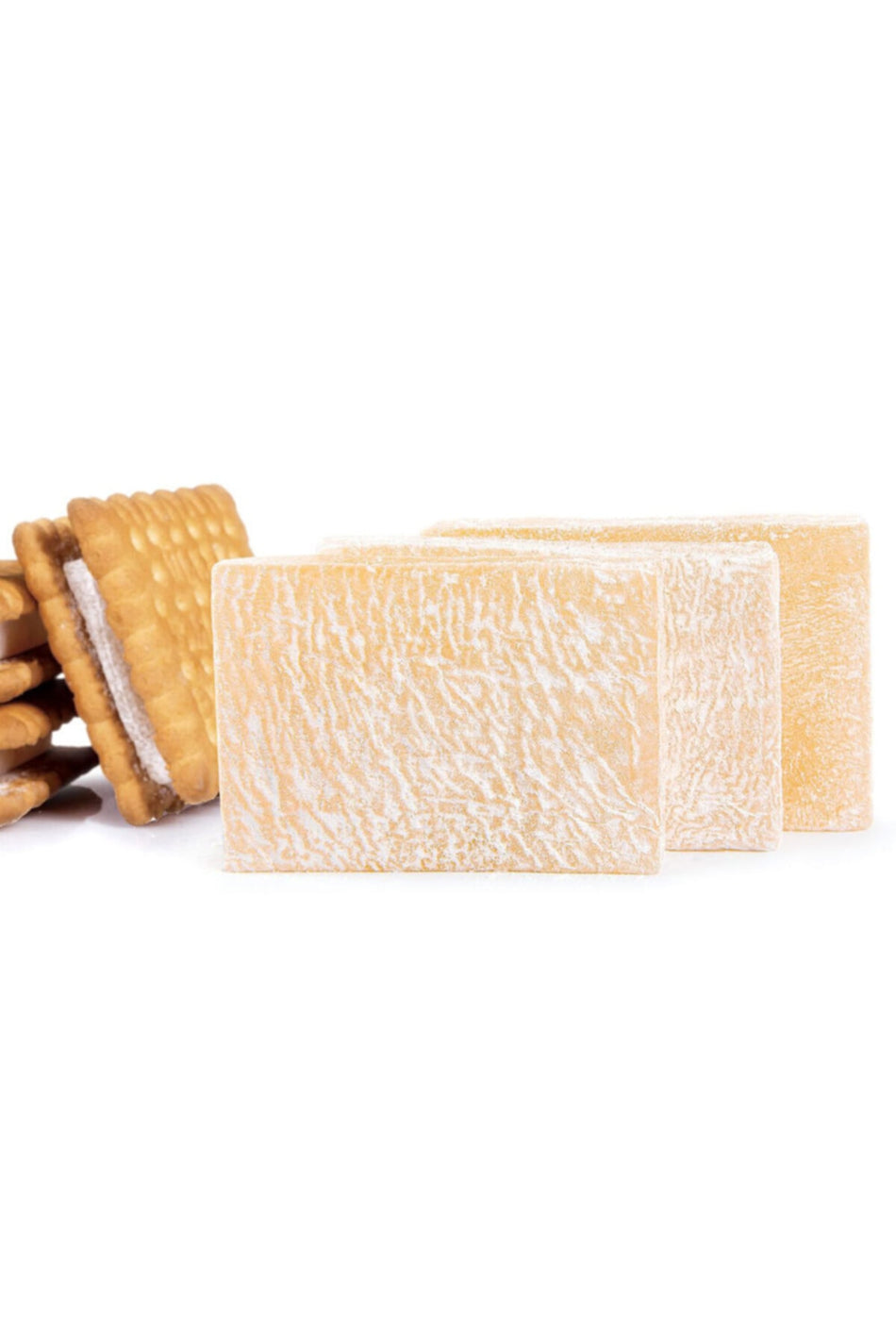 Ozgur Kuruyemis Biscuit Size Leaf Style Turkish Delight 250gr - MALLTURK
