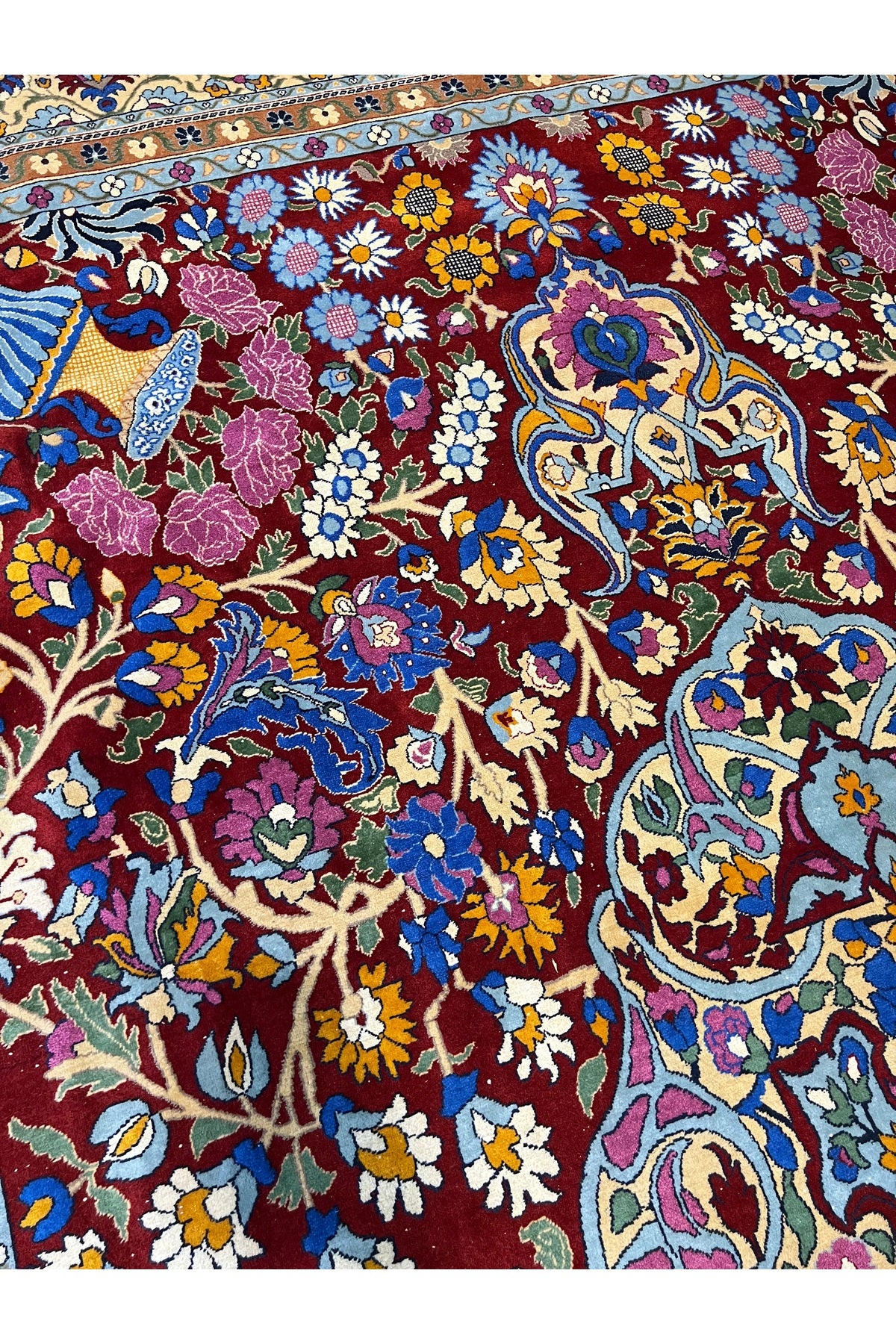 RD RAMAZAN DAG Hand Rug Art Hand-Woven Duruder Hereke Rug Special Weave Size 430x300 - MALLTURK