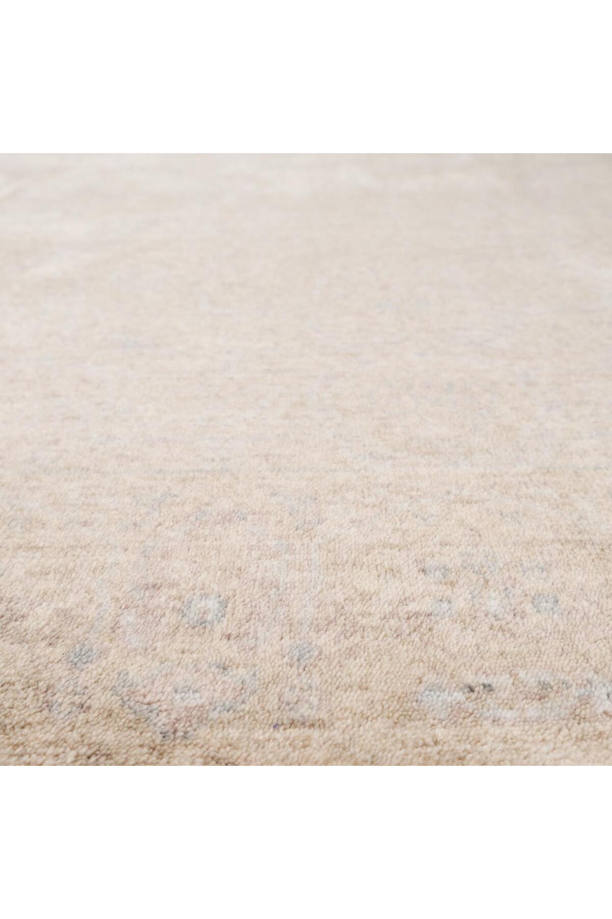 Eko Hali Taftan Vintage Pattern Machine Woven Carpet - Taftan TF 03 Beige - MALLTURK