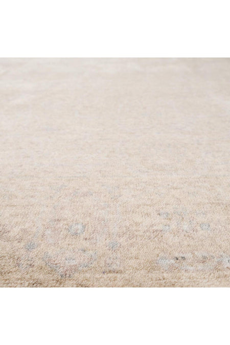 Eko Hali Taftan Vintage Pattern Machine Woven Carpet - Taftan TF 03 Beige - MALLTURK