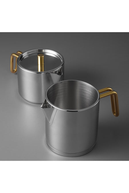 Jumbo Metalix Titanium Gold induction Base Midi Teapot - MALLTURK