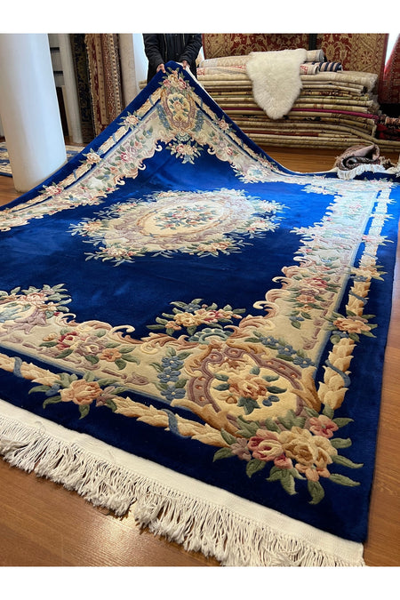 RD RAMAZAN DAG Hand Rug Art Hand-Woven Embossed Chinese Rug Size 350x250 - MALLTURK