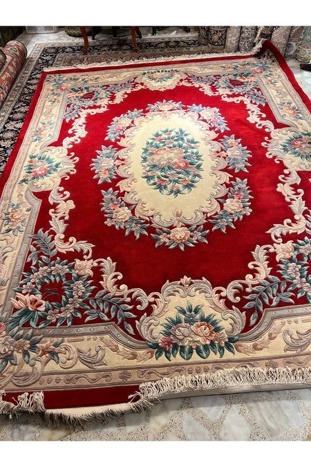 RD RAMAZAN DAG Hand Rug Art Hand-Woven Embossed Chinese Rug Red Color Size 320x245 - MALLTURK