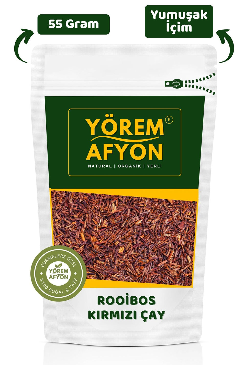 Gulcehre Yorem Afyon Richly Flavored Diet-Friendly Vitamin & Mineral Powerhouse Rooibos Tea, Red Tea | 55g - MALLTURK