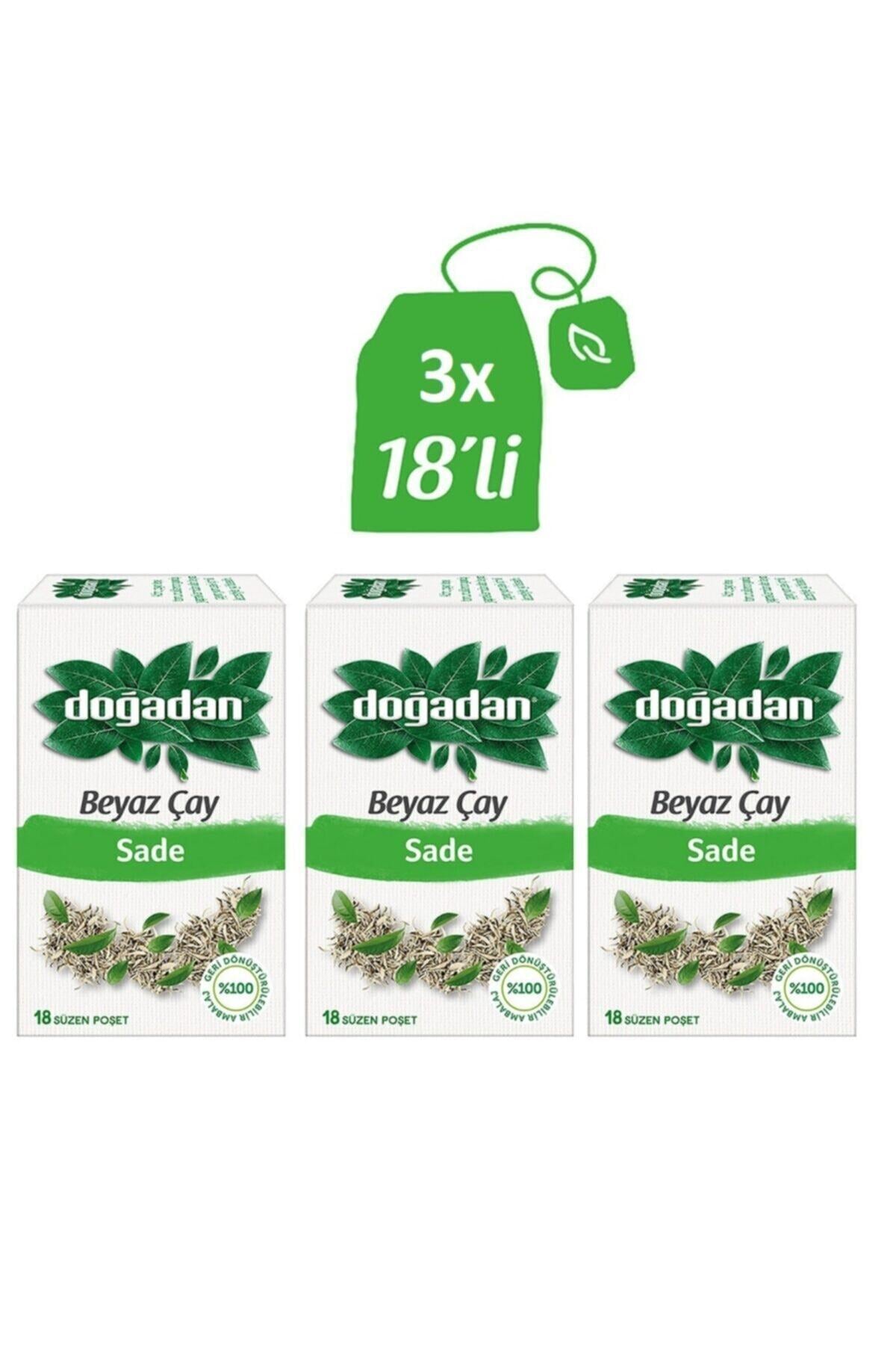 Dogadan 18 Packs of Plain White Tea x3 Packs - MALLTURK