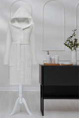Ozdilek Grave Waffle Hooded Bathrobe - MALLTURK