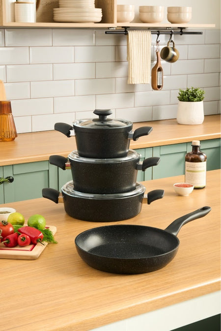 Karaca Defne Biogranit V2 7 Piece Cookware Set - MALLTURK