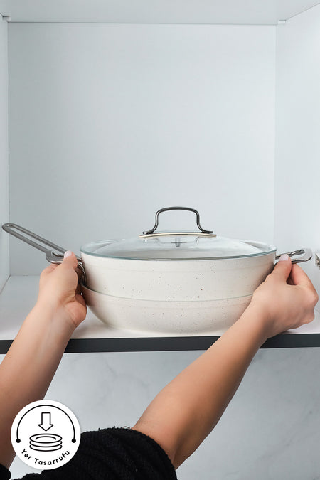 Emsan Biogranit Stone Nonstick 3 Piece Cookware Set
