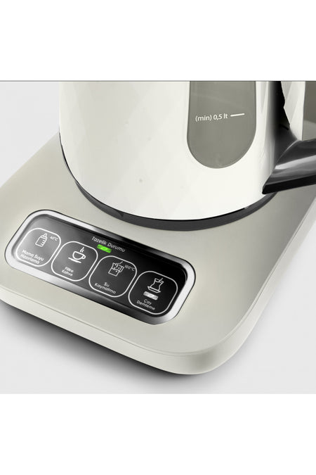 Karaca Pro Tea Lover Robotea 4-in-1 Talking Automatic Water Heater Tea and Filter Coffee Machine - MALLTURK