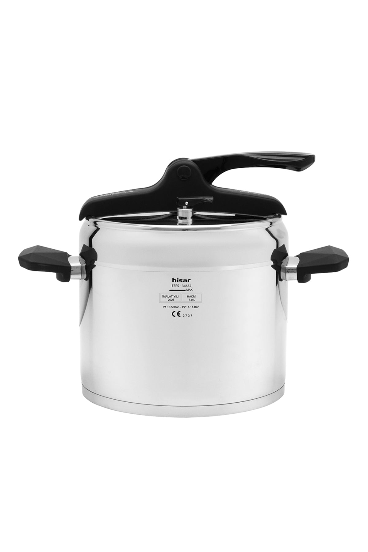 Hisar Efes Pressure Cooker 7Lt Black - MALLTURK