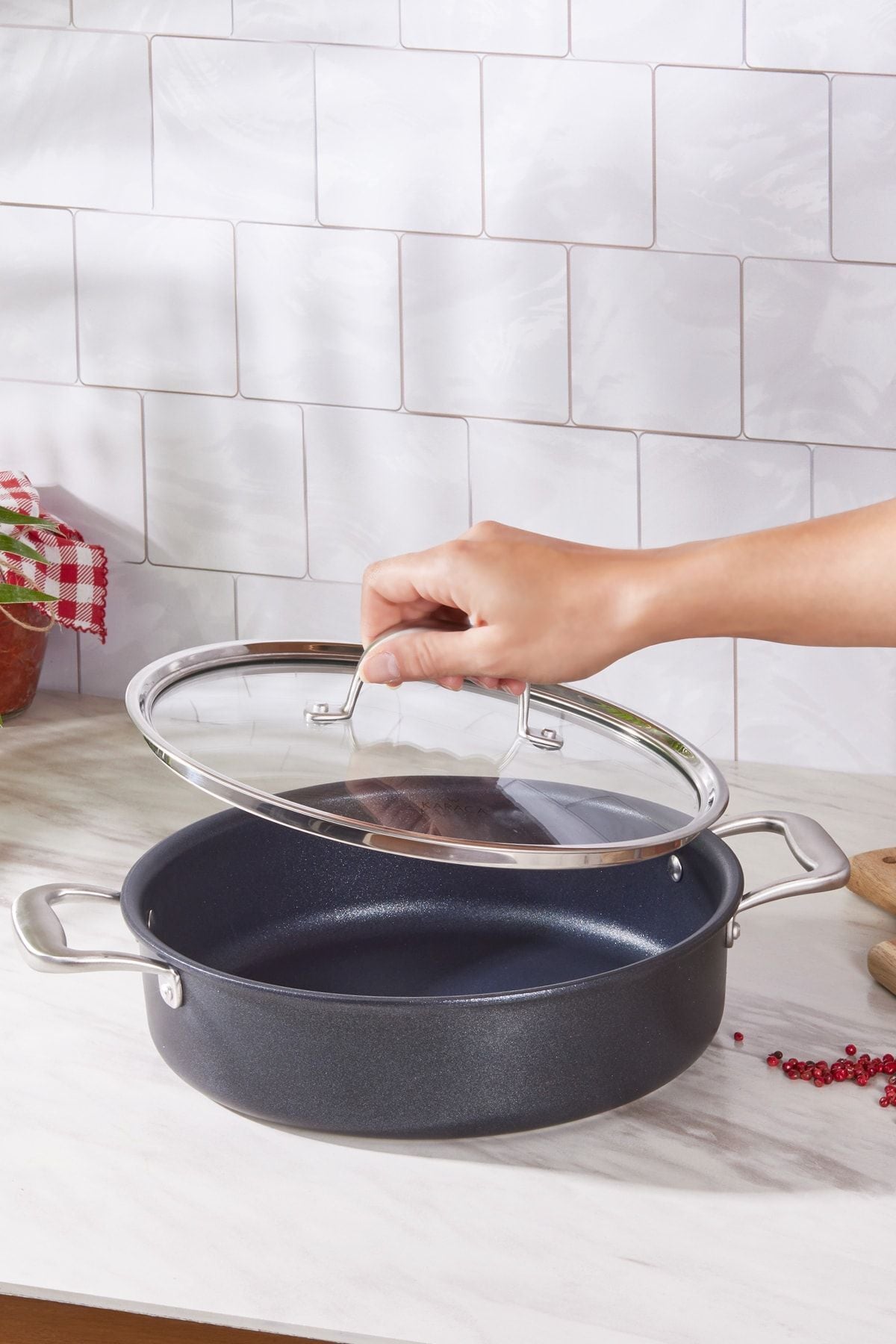 Karaca Biodiamond Pro Induction Compatible Saute Pan - MALLTURK