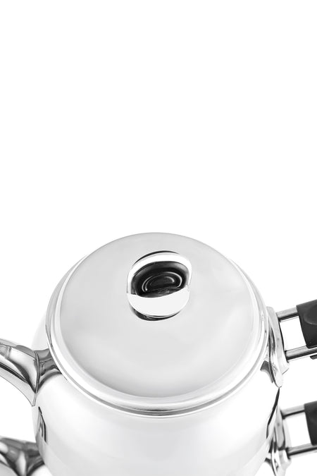 Nehir Lamia Midi Medium Size Stainless Steel 1.00-1.60 Lt. Teapot Set - MALLTURK