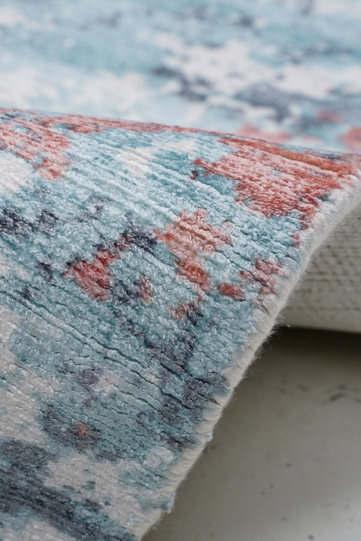 Naar Erase KC 305 Multicolored Modern Handwoven Bamboo Living Room Rug - MALLTURK