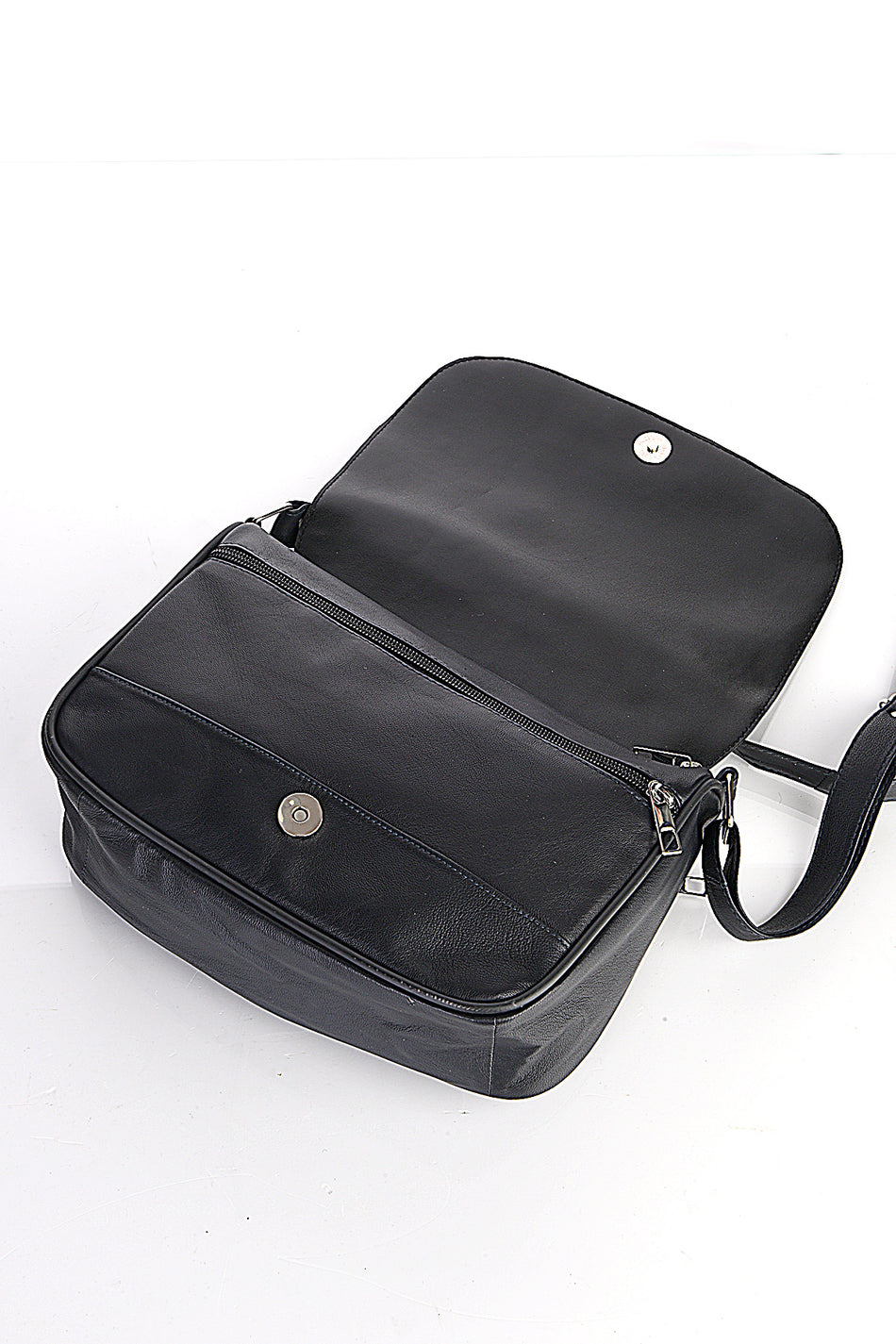 Fubileather Genuine Leather Multi-Pocket Everyday Messenger Bag