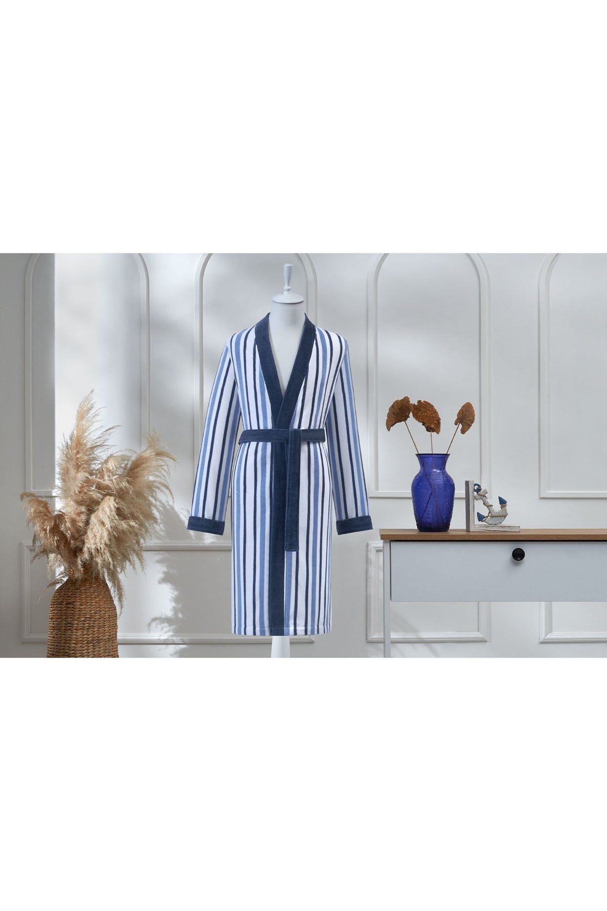 Ozdilek Modern Mariner Kimono Bathrobe - MALLTURK
