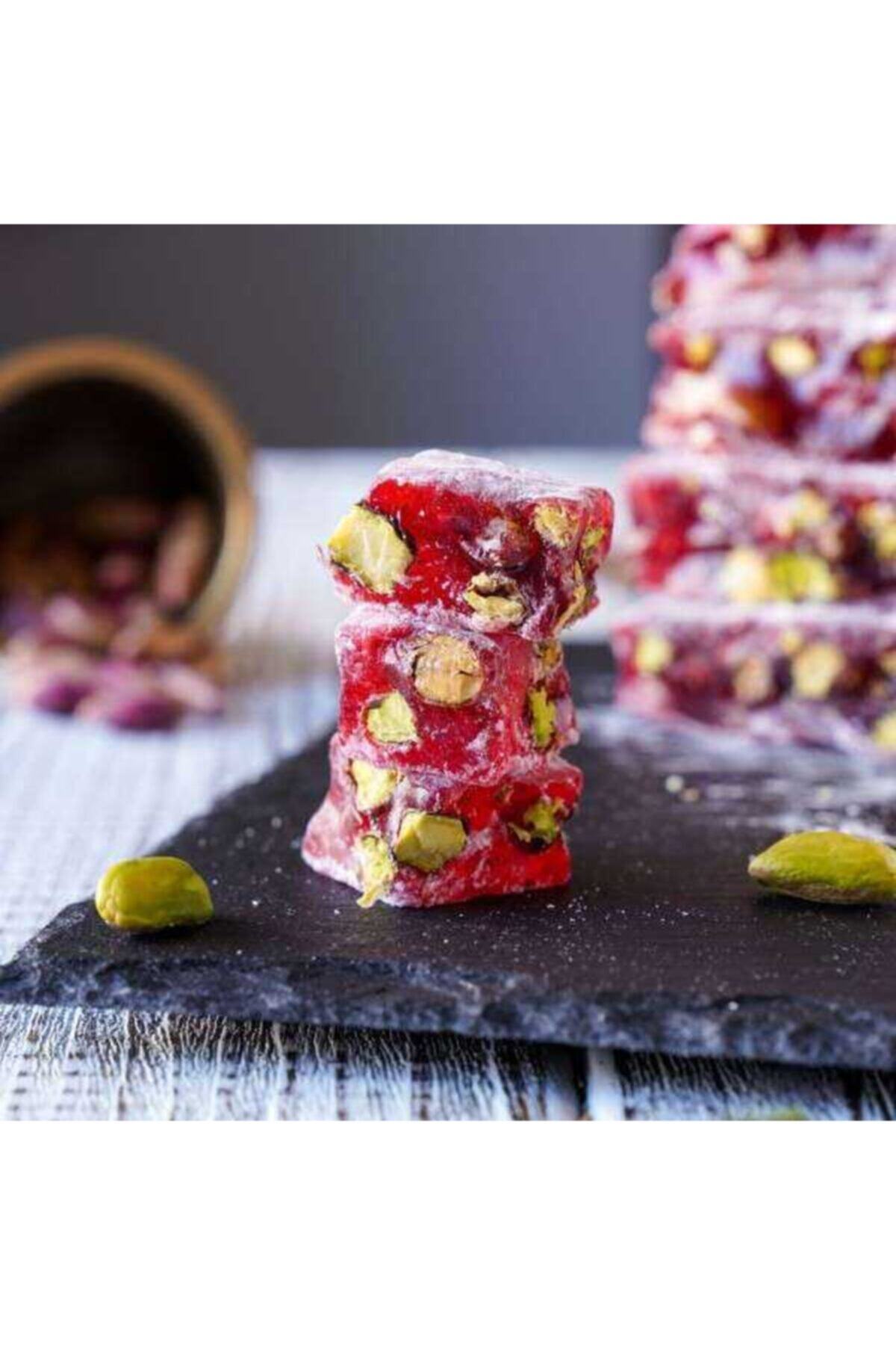 Yeni Ugur hurrem Sultan Turkish Delight Pomegranate Flavored and Pistachio 500 g - MALLTURK