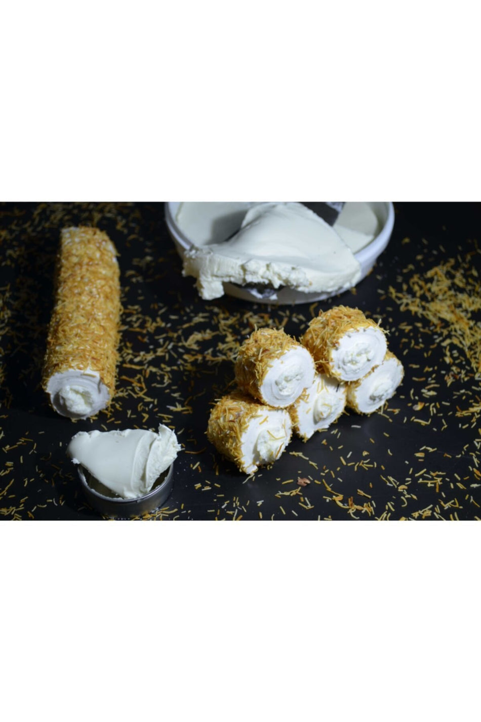 irfanalkan tel Kadayif manda Cream Flavored Turkish Delight 1000 g - MALLTURK