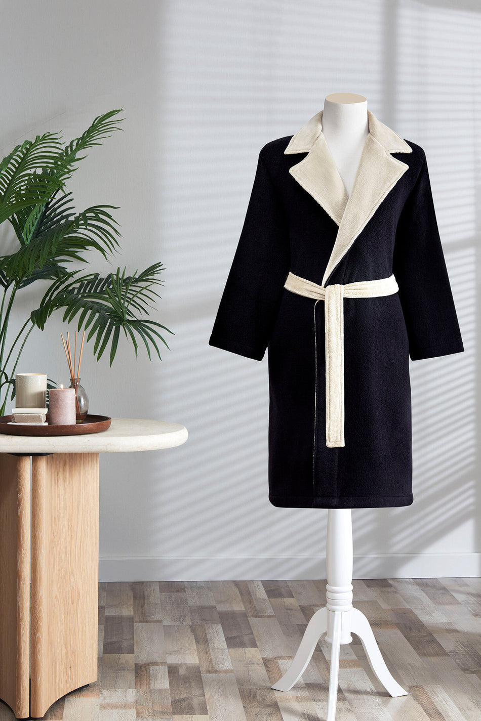 Ozdilek Semplice Jacket Collar Bathrobe - MALLTURK