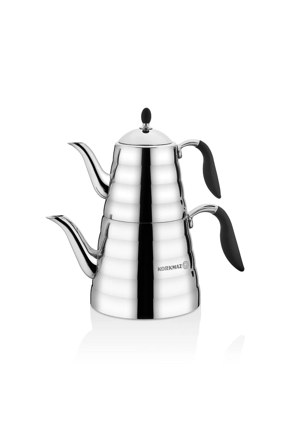 KORKMAZ Viva Black Teapot Set 2.5 lt A219 - MALLTURK