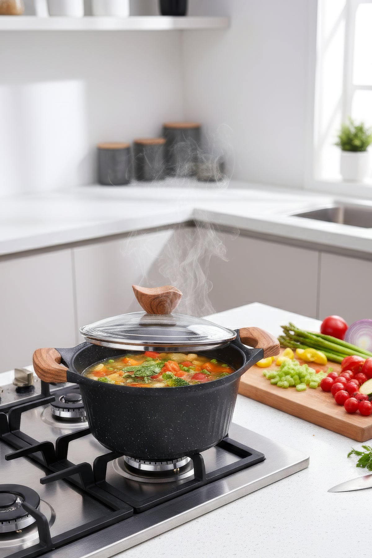 Aryildiz Lincoln 7 Piece Cookware Set