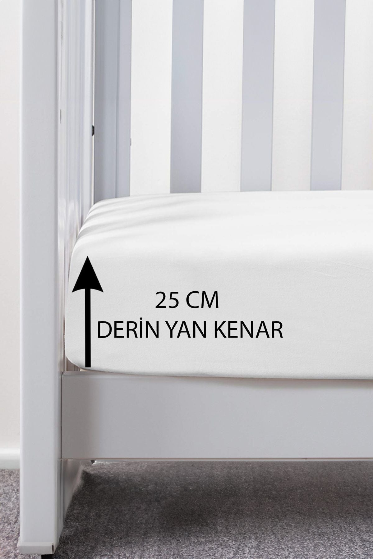 TeksNil Home Waterproof Cotton Fitted Baby & Kids Mattress Protector - MALLTURK