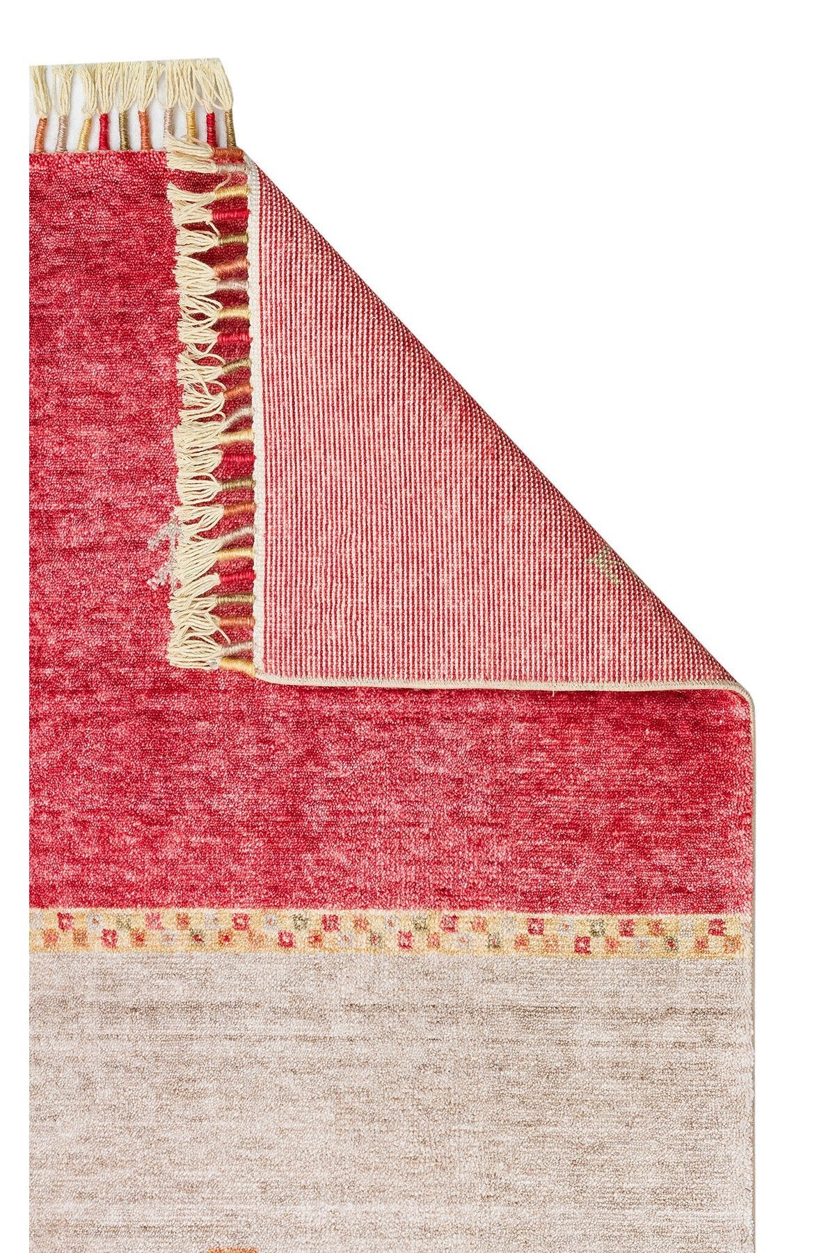Eko Hali Zara ZR 11 Red Autumn is a special loom rug shaped by the intensive handiwork of women from Usak. - MALLTURK