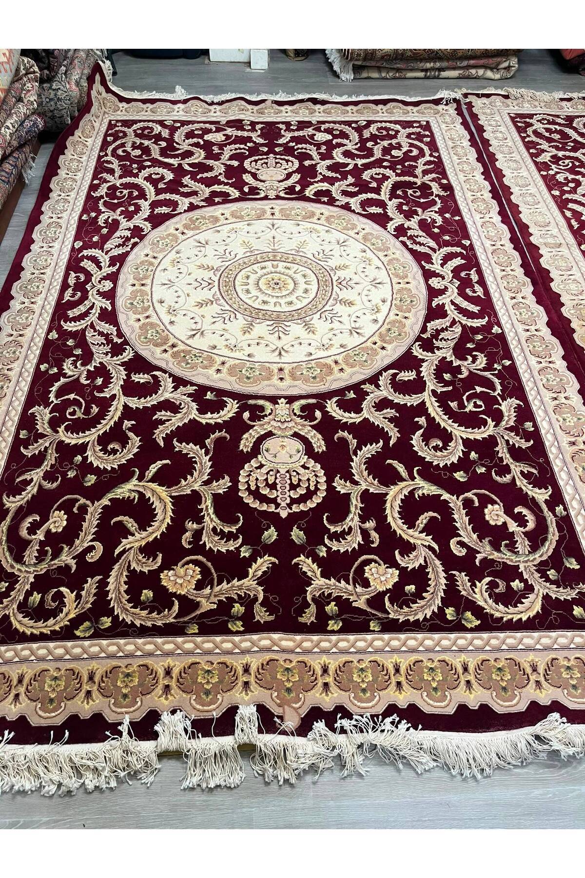RD RAMAZAN DAG Hand Rug Art Hand-Woven Feshane Rug Wool Blend Quality Exceptional Size 310x210 - MALLTURK