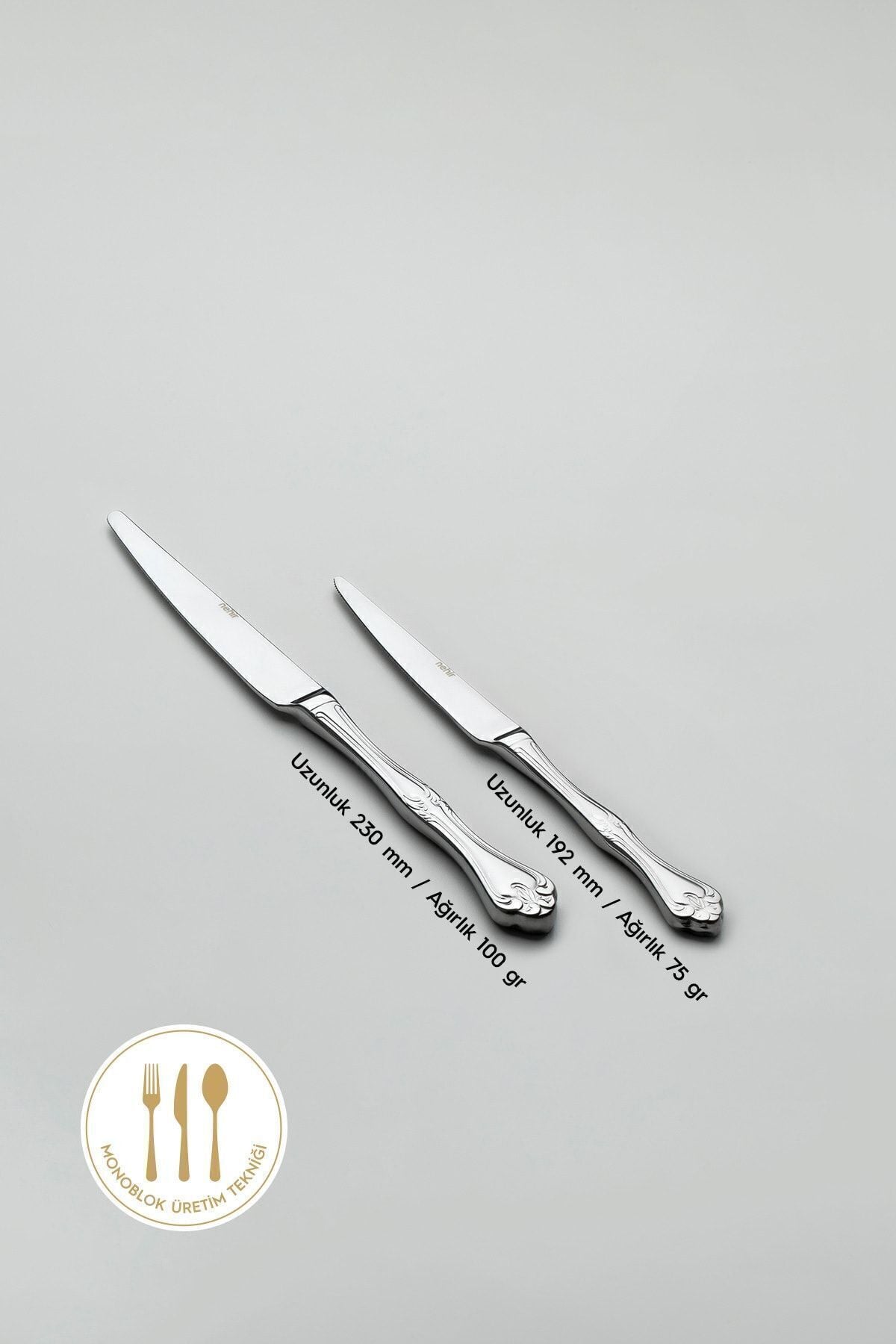 Nehir lalezar Plain 12 Place Setting 89 Piece deri Boxed Flatware Set - MALLTURK