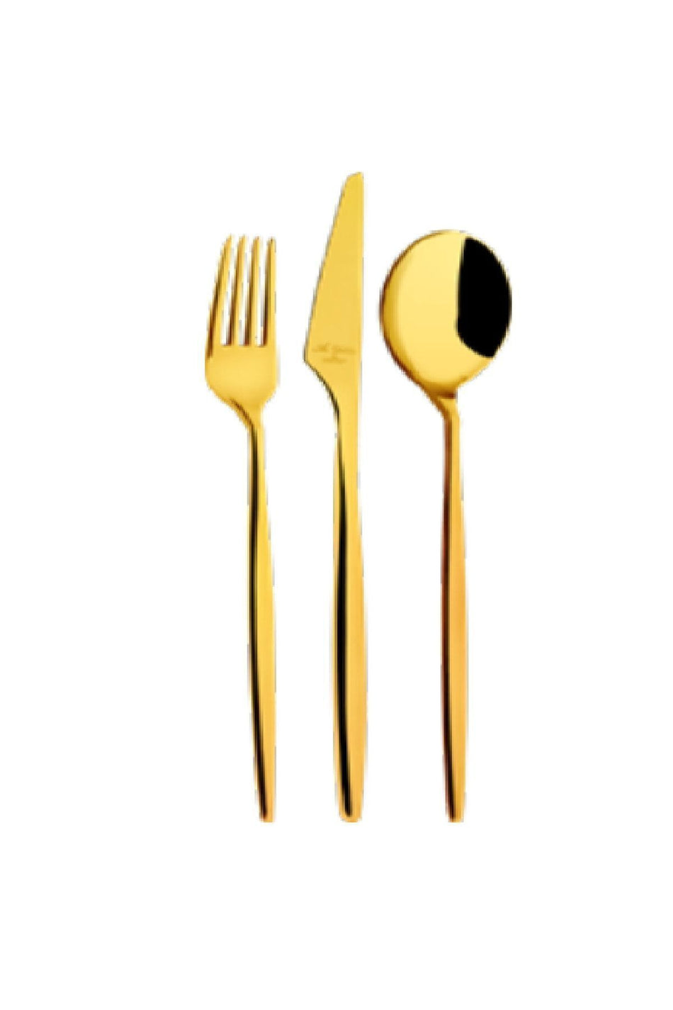 Aryildiz studio 89 Piece Flatware Set parlak gold - MALLTURK