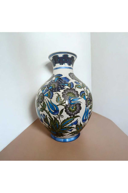 Sema ceramic handmade 30 cm ceramic vase - MALLTURK