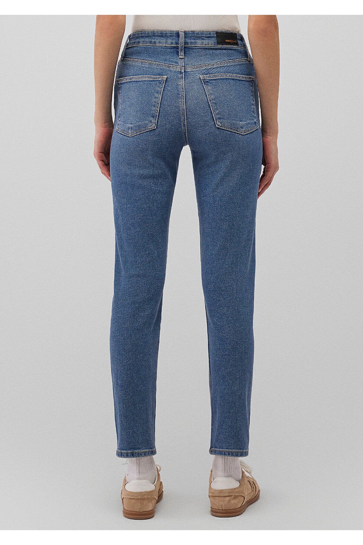 Cindy Gold Shape Dark Mavi Jeans 100277-87897 - MALLTURK