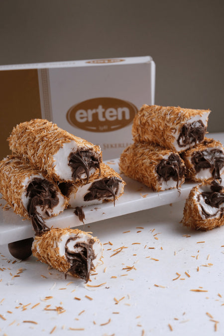 Erten sekerleme Kadayif Chocolate Turkish Delight 500 g - MALLTURK
