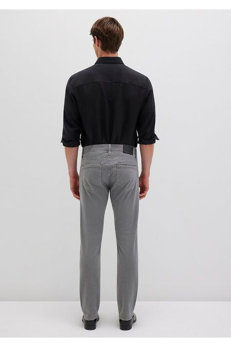 Mavi Marcus Black Dark Grey Gabardine Trousers 0035182453 - MALLTURK