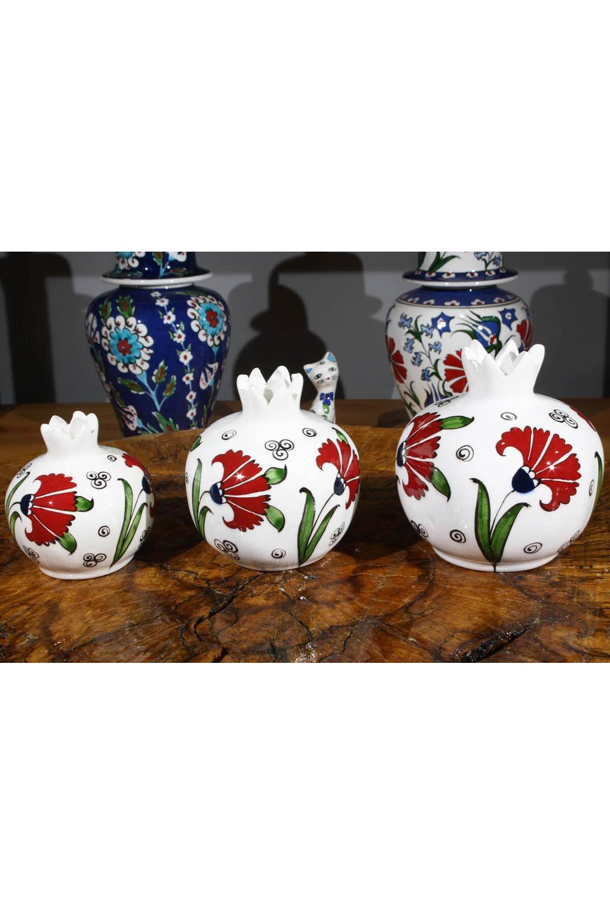 Cini Evi Carnation Patterned Pomegranate Set - MALLTURK