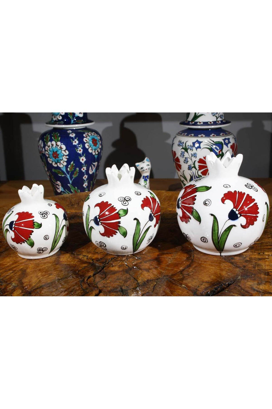 Cini Evi Carnation Patterned Pomegranate Set - MALLTURK