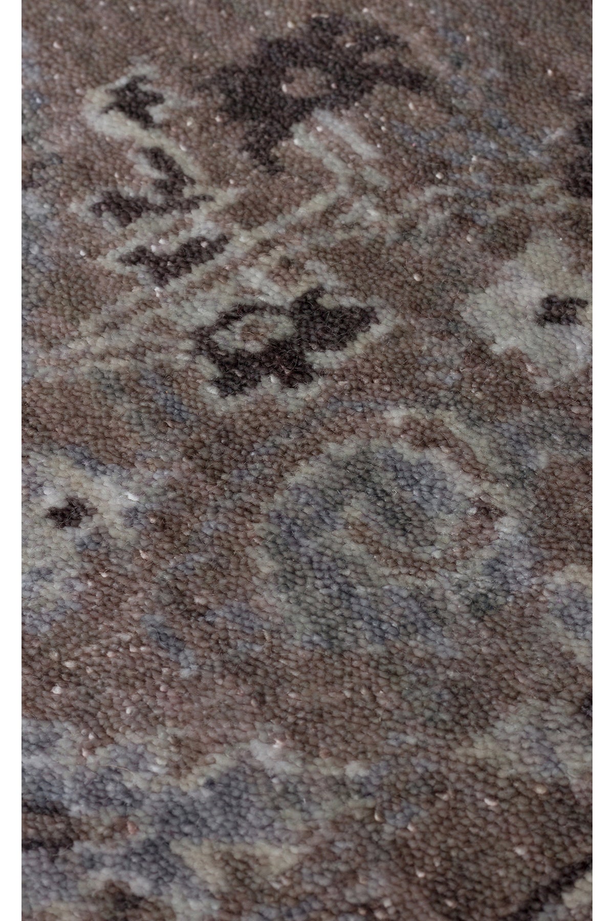 Eko Rug Eko Rug Taftan Tf 07 Smoke Grey Pakistan Overdyed Style Handcrafted with Special Looms Produced Rug - MALLTURK
